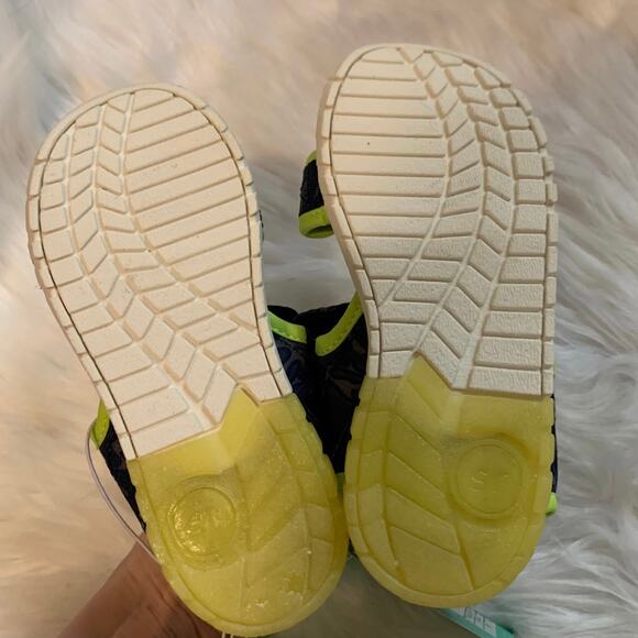 Surprize by Stride Rite New Navy & Yellow Lumos Light-Up Sandal Size 10 - Picture 5 of 7